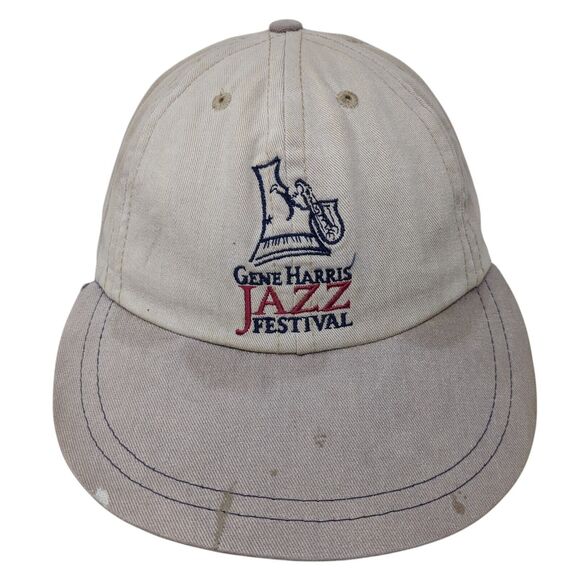Gene Harris Jazz Festival Boise State University Slideback Hat Tan OS Adjustable - Picture 1 of 8